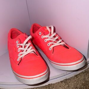 Vans Bright Pink Canvas Shoes